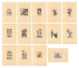 単色版画　Monochrome prints