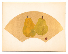 自筆画色紙　静物　Still Life