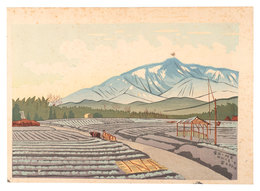 新京都名勝　愛宕の残雪　New Famous Places of Kyoto / Lingering Snow at Atago