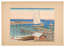木更津海岸と富士　Kisarazu Coast and Mount Fuji