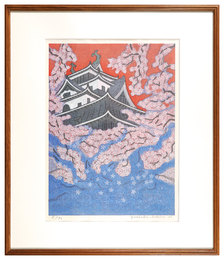作品（桜と城）　Title unknown