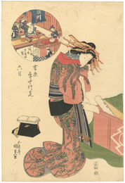 吉原年中行事　六月　Annual Events in the Yoshiwara / June