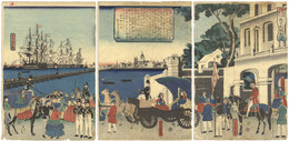 蛮国名勝尽競之内　英吉利龍動海口　Complete Enumeration of Scenic Places in Foreign Nations / Port of London England