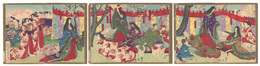 新撰太閤記　醍醐観花宴　Newly Selected Records of the Taiko Hideyoshi / Toyotomi Hideyoshi Viewing the Cherry Blossoms at Daigo-ji
