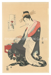青楼美人六花仙　越前屋唐土【復刻版】　Beauties of the Yoshiwara as Six Floral Immortals / Morokoshi of the Echizenya【Reproduction】