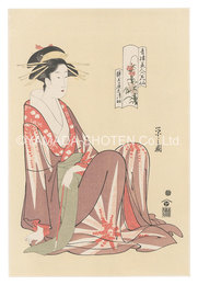 青楼美人六花仙　静玉屋志津加【復刻版】　Beauties of the Yoshiwara as Six Floral Immortals / Shizuka of the Shizutamaya【Reproduction】