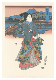 美人東海道　岡崎宿【復刻版】　Tokaido Beauties / Okazaki【Reproduction】