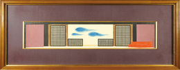 三島由紀夫『熊野』舞台装置原画　Illustration for the Stage Setting of Kumano by Mishima Yukio