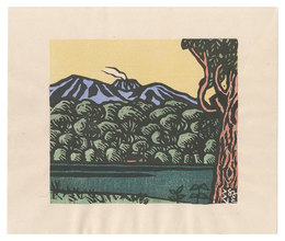樽前山遠望　Distant View of Mount Tarumae