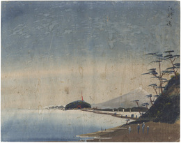 泥絵　江の島　Doro-e : Enoshima