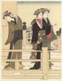 回廊上の美人【復刻版】　Woman on the Balcony【Reproduction】 