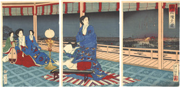 両国煙火図　Fireworks at Ryogoku