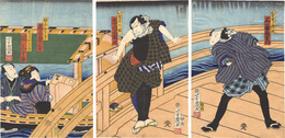 富治三升扇曽我　Kabuki Play: Fuji to Mimasu Suehiro Soga