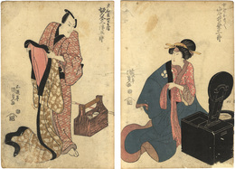 役者絵　Kabuki Actors Print
