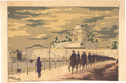 旧本丸雪晴　Fine Weather after Snowfall at the Old Inner Keep of Edo Castle