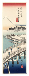 東都名所　日本橋雪中之景【復刻版】　Famous Views of the Eastern Capital / View of Nihonbashi Bridge in Snow【Reproduction】