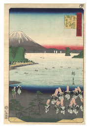 諸国名所百景　薩州枕崎海門ヶ嶽寿星踊　One Hundred Famous Views in the Various Provinces / Dance of the Star of Longevity at Kaimongatake, Makurazaki, Satsuma Province