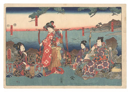 源氏模様娘雛形　Kabuki Play: Genji Moyo Furisode Hinagata