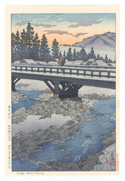 たそがれ 信州穂波温泉　Twilight, Honami Hotspring in Shinano