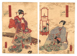 源氏後集余情　第十一の巻 花ちる里　Lingering Sentiments of a Late Collection of Genji / Ch. 11: Hanachirusato