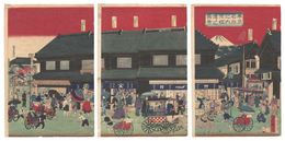 東京名所之内京橋通リ之真景　Famous Places of Tokyo: True View of Kyobashi Street
