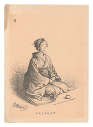 大日本帝国古今風俗寸陰漫稿　XI　Japanese Types / No. 11