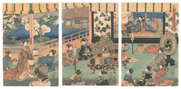 堀川御所管絃之図　Playing Music at the Horikawa Palace
