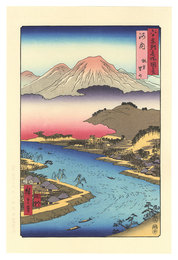六十余州名所図会　河内 牧方 男山【復刻版】　Famous Views of the Sixty-Odd Provinces / Kawachi Province : Hirakata, Otokoyama【Reproduction】	