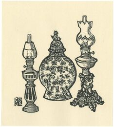 洋燈とつぼ　Lamp and Pot