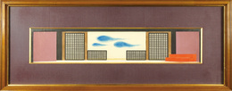 三島由紀夫『熊野』舞台装置原画　Illustration for the Stage Setting of Kumano by Mishima Yukio