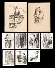 肉筆画　Paintings