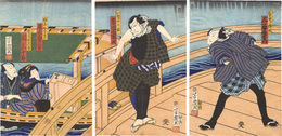 富治三升扇曽我　Kabuki Play: Fuji to Mimasu Suehiro Soga
