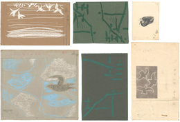 自筆装画・挿絵（円地文子作「離情」より）　Illustrations for Rijo by Enchi Fumiko