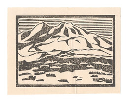 山の雪 九州アルプス　Snow on the Mountains, Kyushu Alps