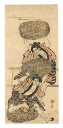 芝居絵　Kabuki Actors Print
