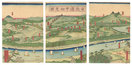 日光道中細見図　Guide to Nikko