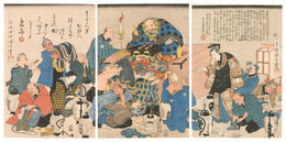 偽一休和尚説法之図　The False Ikkyu Preaching to the Bill Collectors