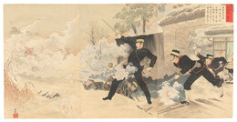 威海衛斥候隊ノ奮戦　The Brave Fight of Scouts at Weihaiwei