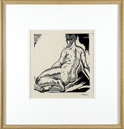 裸婦背面　Femme nue vue de dos