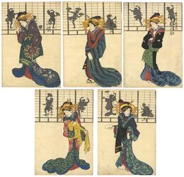 影絵美人　Beauties and Shadow Pictures