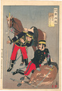 陸海軍人高名鑑　浅川大尉 二等騎兵木村源松氏　Mirror of Army and Navy Heroes / Captain Asakawa and Cavalry Kimura Genmatsu