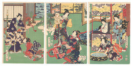 御誕生 田舎源氏須磨の図　The Birth of the Child: Inaka Genji at Suma