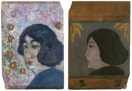 婦人像（表・裏）　Portrait of A Lady