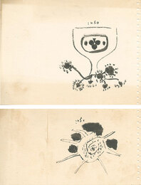 自筆画稿　文藝朝日より　Illustrations for Bungei Asahi