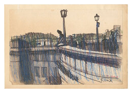 自筆画　ローマ　Roma