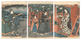 江戸むらさきあつまのうつし絵　Eastern Magic Lantern Slides in Edo Purple