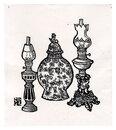 洋燈とつぼ　Lamps and a Pot