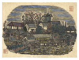 宇都宮新地風景　View of Shinchi, Utsunomiya