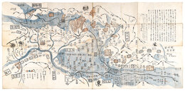 信濃国大地震火災水難地方全図　Complete Map of the Conflagration and Flood Resulting from the Great Earthquake in Shinano Province