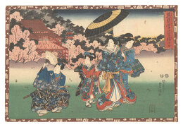 其姿紫の写絵　二十七　Magic Lantern Slides of That Romantic Purple Figure / No. 27